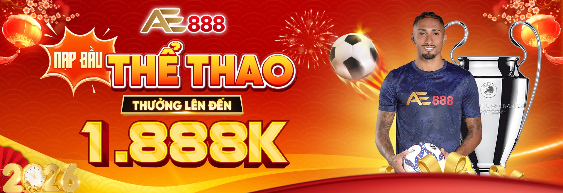Khuyến mãi AE888 2 - Nhà cái trực tuyến uy tín, casino trực tiếp, cá cược thể thao tại Việt Nam
