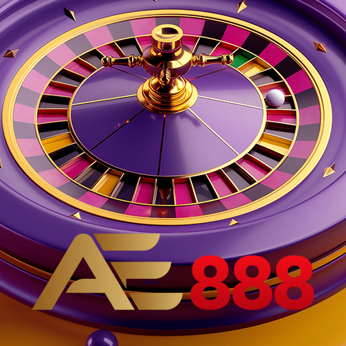 Khuyến mãi AE888 — roulette và logo AE888